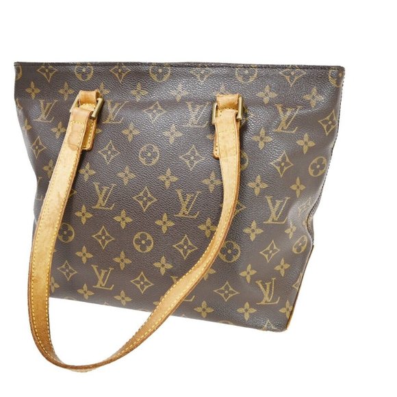 LOUIS VUITTON Cabas Piano Shoulder Bag Monogram Leather Brown M51148 39YD534 - Picture 1 of 16